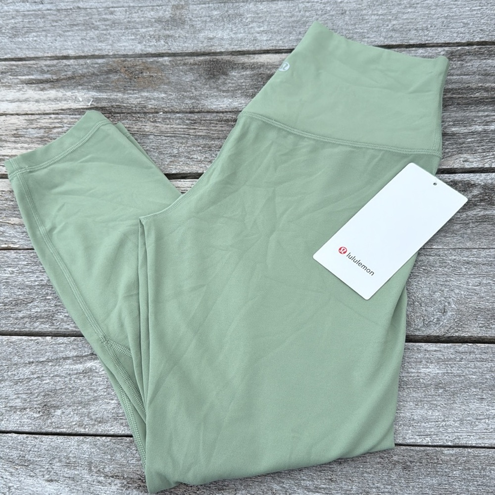lululemon Align High-Rise Crop 23" desert green size 8 NWT